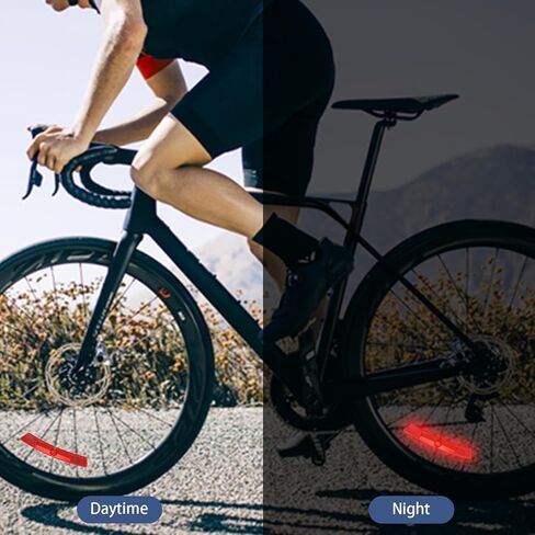 Bike Wheel Reflectors, 4PCS Plastic Bicycle Wheel Reflectors for Night Riding, Safety for Road Mountain Bicycle Night Riding in Saudi Arabia