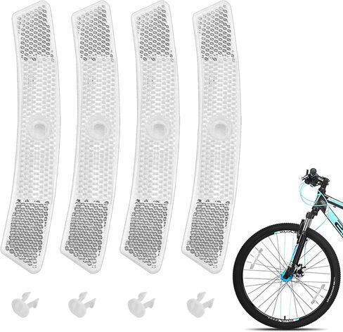 Bike Wheel Reflectors, 4PCS Plastic Bicycle Wheel Reflectors for Night Riding, Safety for Road Mountain Bicycle Night Riding in Saudi Arabia