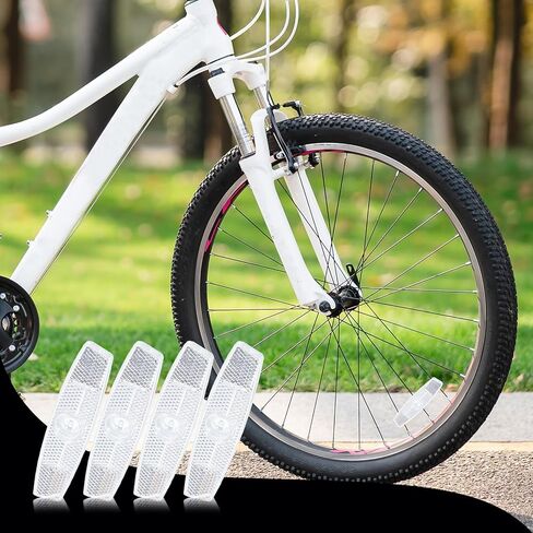 4Pcs Bike Wheel Reflectors, Bike Spoke Reflectors, Safety Warning Spoke Reflector for Night Riding for Mountain Bike Decoration Night Riding in Saudi Arabia