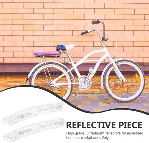 Outanaya Professional Bike Reflectors Replaceable Reflective Disc Wheel Set with Screw Mount for Enhanced Bicycle and Touring Car Visibility Safety Accessories in Saudi Arabia