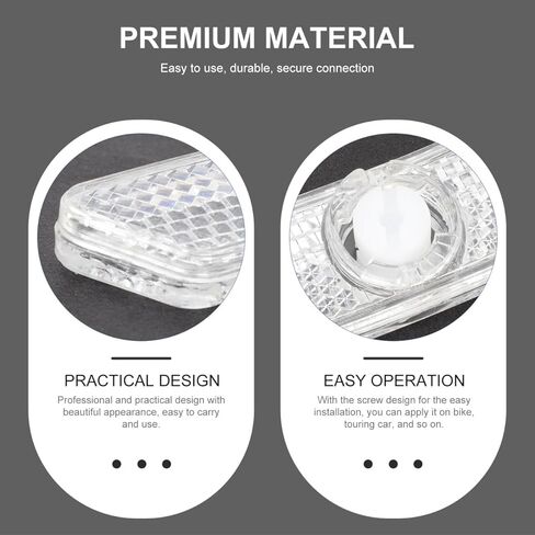 Outanaya Professional Bike Reflectors Replaceable Reflective Disc Wheel Set with Screw Mount for Enhanced Bicycle and Touring Car Visibility Safety Accessories in Saudi Arabia