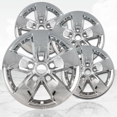 17 "4pc Gloss Black Wheel Skins (مجموعة من 4) ل Dodge RAM 1500 2013-2019 in Kuwait