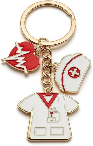 2025 هدايا الممرضات للنساء ، هدية التخرج من الممرضات - Days Days -keychain ، هدايا عيد الميلاد الممارس - تشمل بطاقة الشكر تحت عنوان التمريض in Saudi Arabia