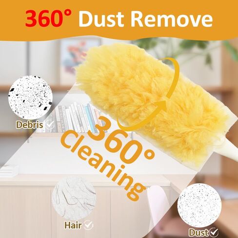 50 عبوة من عبوات منفضة الغبار للاستعمال مرة واحدة، متوافقة مع معظم مقابض منفضة الغبار القياسية، مجموعة إعادة ملء منافض الغبار لتنظيف الأثاث والسقف العمياء FA in Kuwait