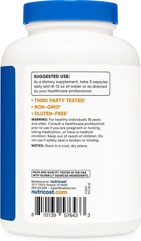 Nutricost Tart Cherry Extract 240 كبسولة لـ 80 حصة لكل زجاجة - نباتية، خالية من الكائنات المعدلة وراثيًا، خالية من الغلوتين in Saudi Arabia