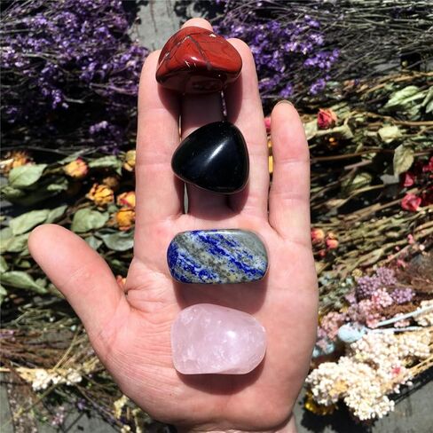 1 رطل مجموعة أحجار كريستالية متنوعة متنوعة من الأحجار الخام الحقيقية لتزيين المنزل هدايا الريكي العلاج بالطاقة للمبتدئين in Kuwait