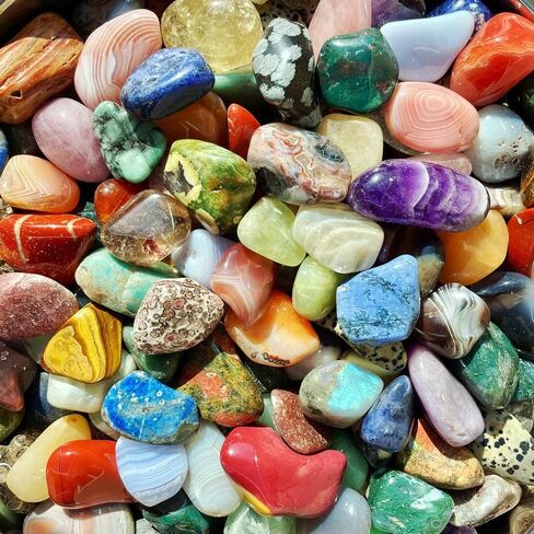 1 رطل مجموعة أحجار كريستالية متنوعة متنوعة من الأحجار الخام الحقيقية لتزيين المنزل هدايا الريكي العلاج بالطاقة للمبتدئين in Kuwait