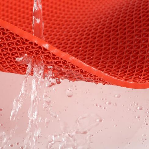 WLWLEO 3 × 20 قدم بجانب حمام السباحة غير قابل للانزلاق حصير حمام السباحة للأرضيات التجارية الكبيرة من البولي فينيل كلوريد مع تصريف للحمام والمرآب الخلفي والمطبخ وحمام السباحة والسجاد المزخرف، أسود، 0.9 × 6 م/3 × 20 قدم in Kuwait