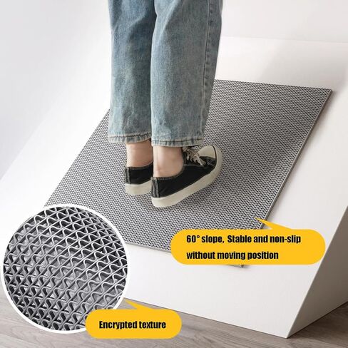 WLWLEO 3 × 20 قدم بجانب حمام السباحة غير قابل للانزلاق حصير حمام السباحة للأرضيات التجارية الكبيرة من البولي فينيل كلوريد مع تصريف للحمام والمرآب الخلفي والمطبخ وحمام السباحة والسجاد المزخرف، أسود، 0.9 × 6 م/3 × 20 قدم in Kuwait