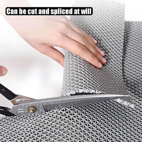 WLWLEO 3 × 20 قدم بجانب حمام السباحة غير قابل للانزلاق حصير حمام السباحة للأرضيات التجارية الكبيرة من البولي فينيل كلوريد مع تصريف للحمام والمرآب الخلفي والمطبخ وحمام السباحة والسجاد المزخرف، أسود، 0.9 × 6 م/3 × 20 قدم in Kuwait