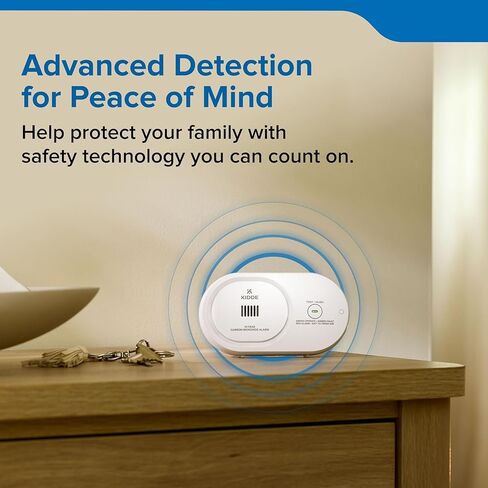 Kidde Carbon Monoxide Detector, 10-Year Battery Powered, LED Status Indicators, 85 dB Alarm, 5th Edition, COB10 in Saudi Arabia