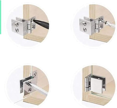 مفصلات الأبواب 5 مم - 8 مم مشبك مستطيل قابل للتعديل مشبك واحد 24 قطعة in Kuwait