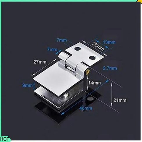 مفصلات الأبواب 5 مم - 8 مم مشبك مستطيل قابل للتعديل مشبك واحد 24 قطعة in Kuwait