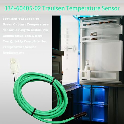 334-60405-02 مستشعر درجة حرارة الملف الأخضر Traulsen 74 بوصة 337-60405-02 مسبار بديل مع خزانة ثلاجة Traulsen G1000، G2000، G22000، خدمة استبدال لمدة عام واحد (قطعتان) in Kuwait
