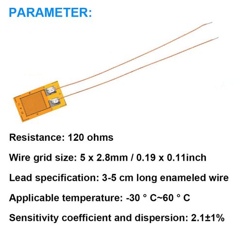 DAOKI 10 قطعة BE120-5AA 120ohm عالية الدقة مقاومة الضغط قياس الضغط احباط قياس الضغط لاستشعار الضغط ، خلية الحمل in Saudi Arabia