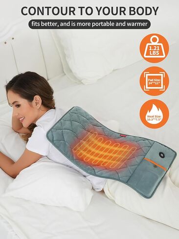 وسادة تدفئة محمولة من فوفوتي، وسادة حرارية كهربائية مع بطارية و3 إعدادات للحرارة، وسادة تدفئة لاسلكية للظهر والبطن، وسادة تدفئة خارجية قابلة لإعادة الشحن للنساء والرجال in Kuwait