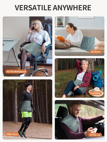 وسادة تدفئة محمولة من فوفوتي، وسادة حرارية كهربائية مع بطارية و3 إعدادات للحرارة، وسادة تدفئة لاسلكية للظهر والبطن، وسادة تدفئة خارجية قابلة لإعادة الشحن للنساء والرجال in Kuwait