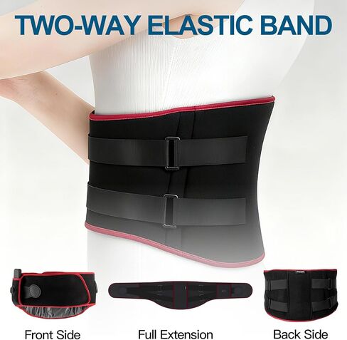 SENAINS Cordless Heating Pad with Massager for Back Pain Relief & Period Cramps, 3 Heat & 5 Vibration Modes, 30-Min Auto-Off, Rechargeable Portable Wearable Heat Pad Gift for Women Men in Saudi Arabia
