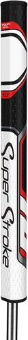 قبضة مضرب SuperStroke Zenergy TLT Off-Axis Tour 2.0 XL لليد اليسرى، عزم دوران صفر، زاوية استلقاء متوازنة للمساعدة في الحفاظ على الثبات، والتحكم في دوران الوجه، وتكرار ضربة سلسة على طراز البندول، أحمر in Kuwait