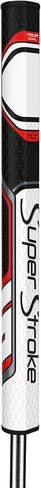 قبضة مضرب SuperStroke Zenergy TLT Off-Axis Tour 2.0 XL لليد اليسرى، عزم دوران صفر، زاوية استلقاء متوازنة للمساعدة في الحفاظ على الثبات، والتحكم في دوران الوجه، وتكرار ضربة سلسة على طراز البندول، أحمر in Kuwait