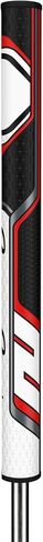 قبضة مضرب SuperStroke Zenergy TLT Off-Axis Tour 2.0 XL لليد اليسرى، عزم دوران صفر، زاوية استلقاء متوازنة للمساعدة في الحفاظ على الثبات، والتحكم في دوران الوجه، وتكرار ضربة سلسة على طراز البندول، أحمر in Kuwait