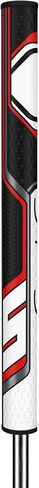 قبضة مضرب SuperStroke Zenergy TLT Off-Axis Tour 2.0 XL لليد اليسرى، عزم دوران صفر، زاوية استلقاء متوازنة للمساعدة في الحفاظ على الثبات، والتحكم في دوران الوجه، وتكرار ضربة سلسة على طراز البندول، أحمر in Kuwait