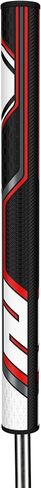 قبضة مضرب SuperStroke Zenergy TLT Off-Axis Tour 2.0 XL لليد اليسرى، عزم دوران صفر، زاوية استلقاء متوازنة للمساعدة في الحفاظ على الثبات، والتحكم في دوران الوجه، وتكرار ضربة سلسة على طراز البندول، أحمر in Kuwait