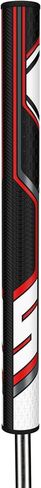 قبضة مضرب SuperStroke Zenergy TLT Off-Axis Tour 2.0 XL لليد اليسرى، عزم دوران صفر، زاوية استلقاء متوازنة للمساعدة في الحفاظ على الثبات، والتحكم في دوران الوجه، وتكرار ضربة سلسة على طراز البندول، أحمر in Kuwait