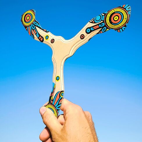 Boomerang for Teens & Adults, Designed for Beginners – Easy to Throw, Pro Performance Boomerang That Comes Back, Made of Plywood, Fun Outdoor Game, Thin, Lightweight and Safe to Use, Model: N6 in Saudi Arabia