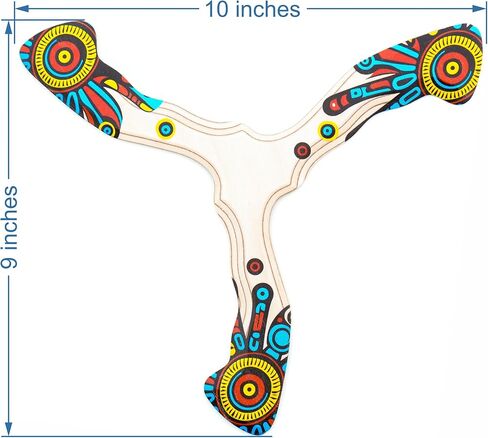Boomerang for Teens & Adults, Designed for Beginners – Easy to Throw, Pro Performance Boomerang That Comes Back, Made of Plywood, Fun Outdoor Game, Thin, Lightweight and Safe to Use, Model: N6 in Saudi Arabia