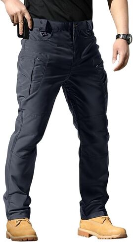 Tactical Pants for Men Waterproof Ripstop Cargo Pants with Multi Pockets Strech Work Carpenter Hiking Gear in Saudi Arabia