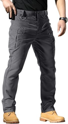 Tactical Pants for Men Waterproof Ripstop Cargo Pants with Multi Pockets Strech Work Carpenter Hiking Gear in Saudi Arabia