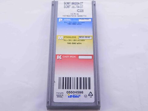10pcs New ISCAR SOMT 060204-DT IC328 TiCN Coated Carbide Drill Inserts INDEXABLE - NS0496BM5 in Saudi Arabia