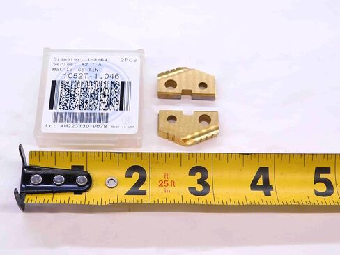 2pcs New AMCE 1C52T-1.046 Series #2 TiN Carbide Spade Drill Inserts Made in USA - DCT-NS2366 in Saudi Arabia