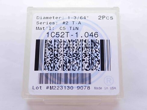 2pcs New AMCE 1C52T-1.046 Series #2 TiN Carbide Spade Drill Inserts Made in USA - DCT-NS2366 in Saudi Arabia
