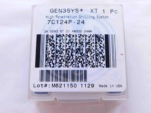 1pc New AMEC GEN3SYS 7C124P-24 24 GEN3 XT C1 AM300 24mm TiN Carbide Drill Insert - DCT-NS1838 in Saudi Arabia