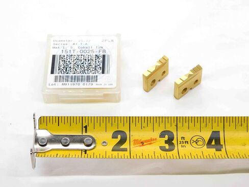 2pcs New AMEC 25/32" #1 151T-0025-FB TiN Cobalt Flat Bottom Spade Drill Inserts - DCT-DM2559 in Saudi Arabia