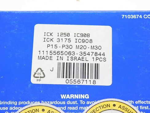 1 قطعة جديد ISCAR ICK 1250 ICK 3175 IC908 TiAlN كربيد الحفر تلميح إدراج 1.25 "OD-DCT-DM2604 in Saudi Arabia