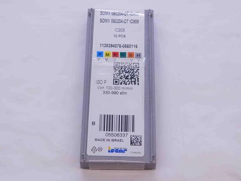 10pc New ISCAR SOMX 050204-DT IC908 TiAlN Coated Carbide INDEXABLE Drill Inserts - NS0295BL5 in Saudi Arabia