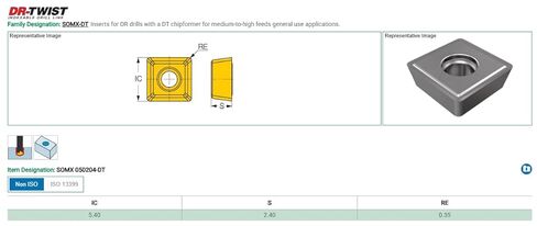 10pc New ISCAR SOMX 050204-DT IC908 TiAlN Coated Carbide INDEXABLE Drill Inserts - NS0295BL5 in Saudi Arabia