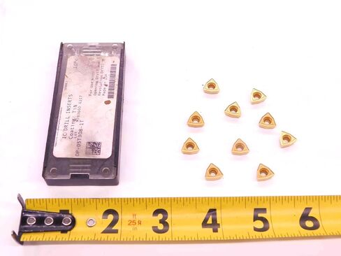 10pcs New AMEC OP-05T308-1T C1 (K35) TiN Coated Carbide Drill Inserts INDEXABLE - EA1284BL5 in Saudi Arabia