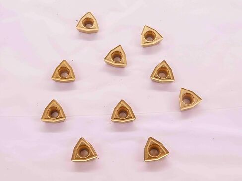 10pcs New AMEC OP-05T308-1T C1 (K35) TiN Coated Carbide Drill Inserts INDEXABLE - EA1284BL5 in Saudi Arabia