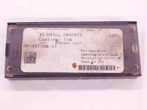 10pcs New AMEC OP-05T308-1T C1 (K35) TiN Coated Carbide Drill Inserts INDEXABLE - EA1284BL5 in Saudi Arabia