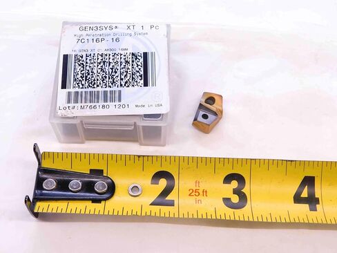 1pc New AMEC GEN3SYS 7C116P-16 16 GEN3 XT C1 AM300 16mm TiN Carbide Drill Insert - DCT-NS1839 in Saudi Arabia