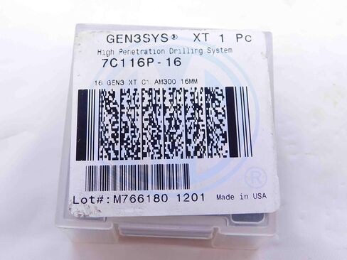 1pc New AMEC GEN3SYS 7C116P-16 16 GEN3 XT C1 AM300 16mm TiN Carbide Drill Insert - DCT-NS1839 in Saudi Arabia