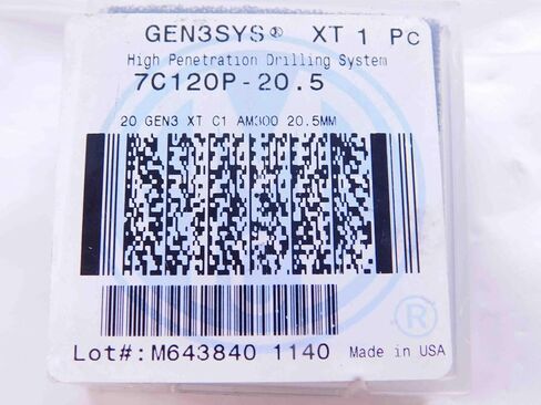 1 قطعة جديد AMEC GEN3SYS 7C120P-20.5 20 GEN3 XT C1 AM300 20.5 مللي متر كربيد الحفر إدراج-DCT-NS1836 in Saudi Arabia