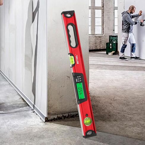 BETHEL Digital Level with LCD Display,24Inch Magnetic Digital Torpedo Level, Vertical & Horizontal Spirit Bubble Measuring Tools for Woodworking Construction Craftsman in Kuwait