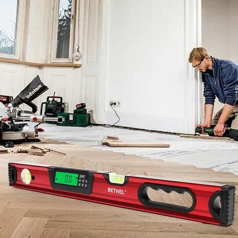 BETHEL Digital Level with LCD Display,24Inch Magnetic Digital Torpedo Level, Vertical & Horizontal Spirit Bubble Measuring Tools for Woodworking Construction Craftsman in Kuwait