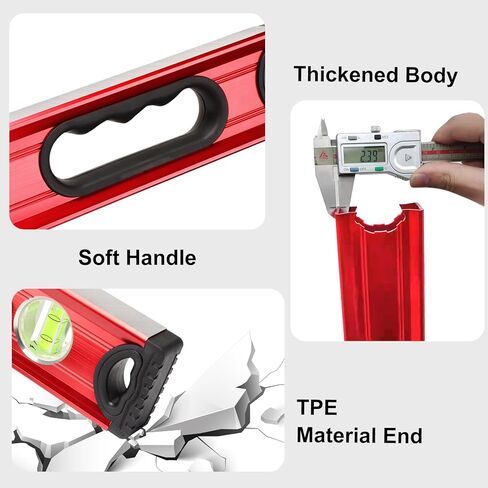 BETHEL Digital Level with LCD Display,24Inch Magnetic Digital Torpedo Level, Vertical & Horizontal Spirit Bubble Measuring Tools for Woodworking Construction Craftsman in Kuwait