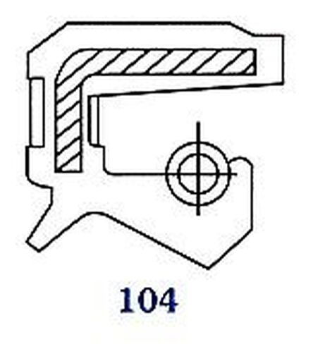 EAI Oil Seal 45mm X 70mm X 10mm TC Double Lip w/Spring. Metal Case w/Nitrile Rubber Coating in Saudi Arabia